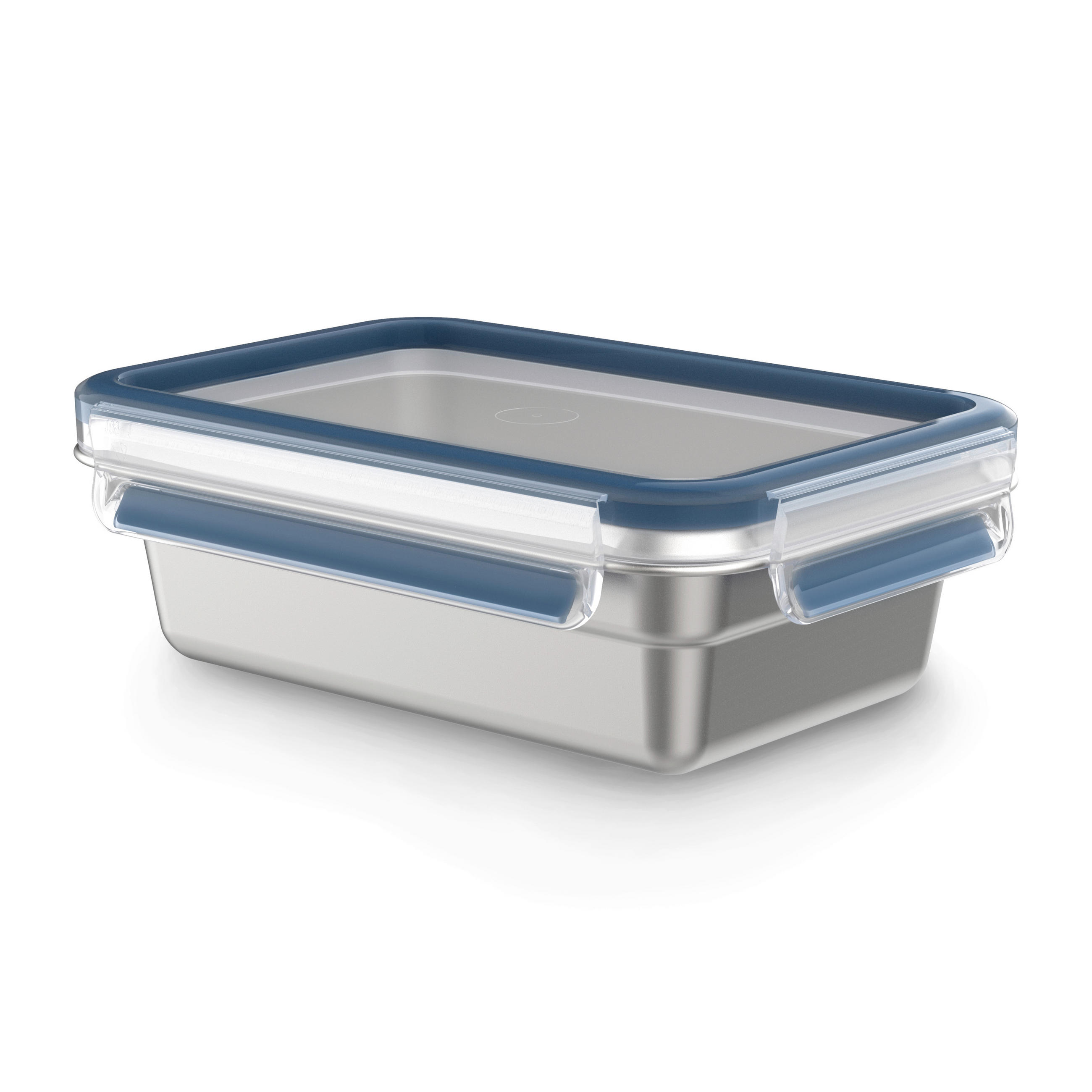 FRISCHHALTEDOSE CLIK & CLOSE STAINLESS STEEL 0,8 L  - Edelstahlfarben/Transparent, Basics, Kunststoff/Metall (20,0/13,8/6,5cm) - Emsa