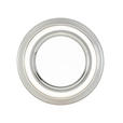 LED-DECKENLEUCHTE 35/6 cm   - Chromfarben/Transparent, Design, Kunststoff/Metall (35/6cm) - Novel