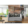 SCHLAFSOFA in Webstoff Hellgrau  - Hellgrau/Schwarz, Design, Kunststoff/Textil (132/62/70cm) - MID.YOU