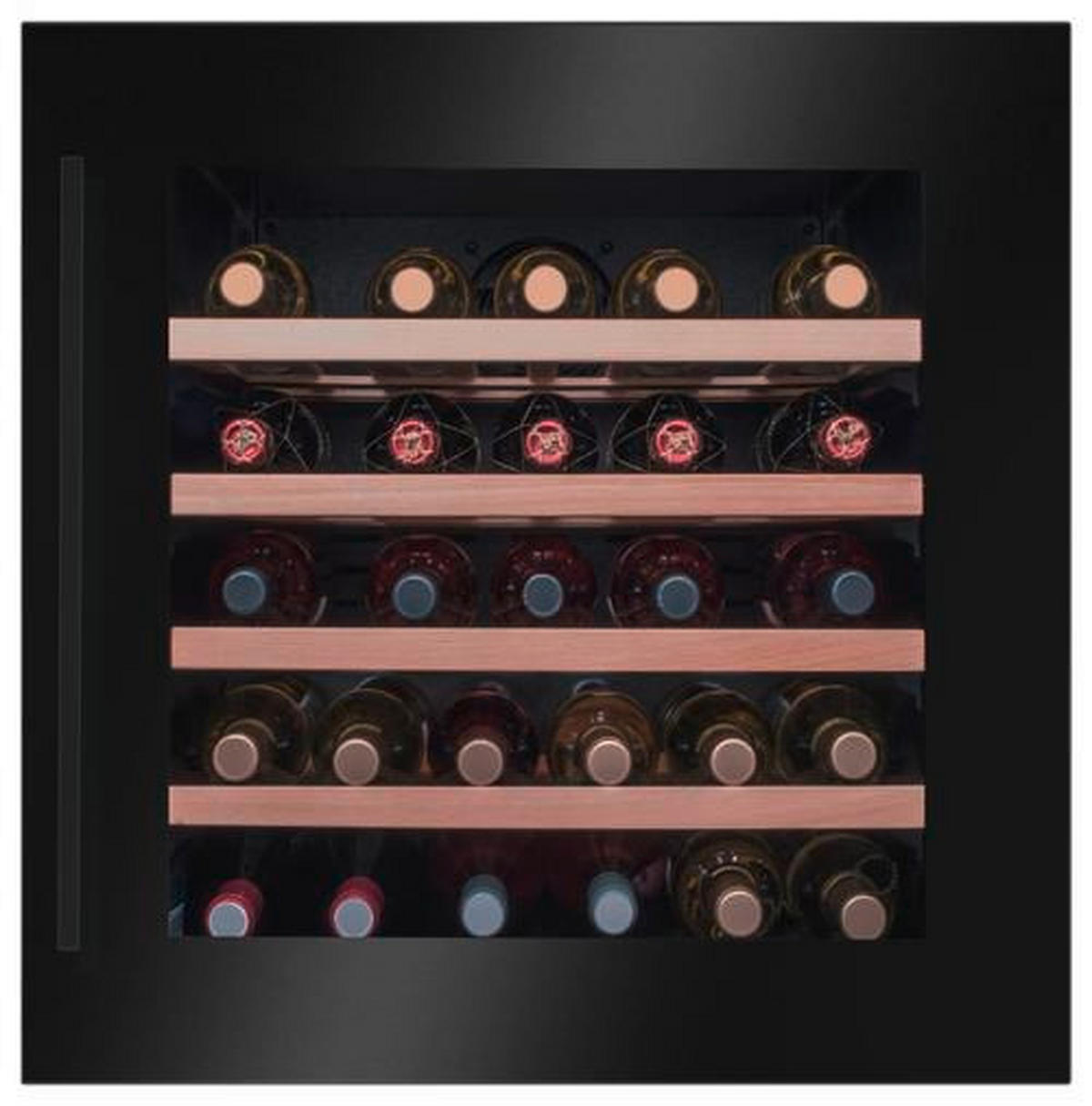 WEINKÜHLSCHRANK WK341210S  - Schwarz, Basics, Glas/Metall (59/59,5/54,5cm) - Amica
