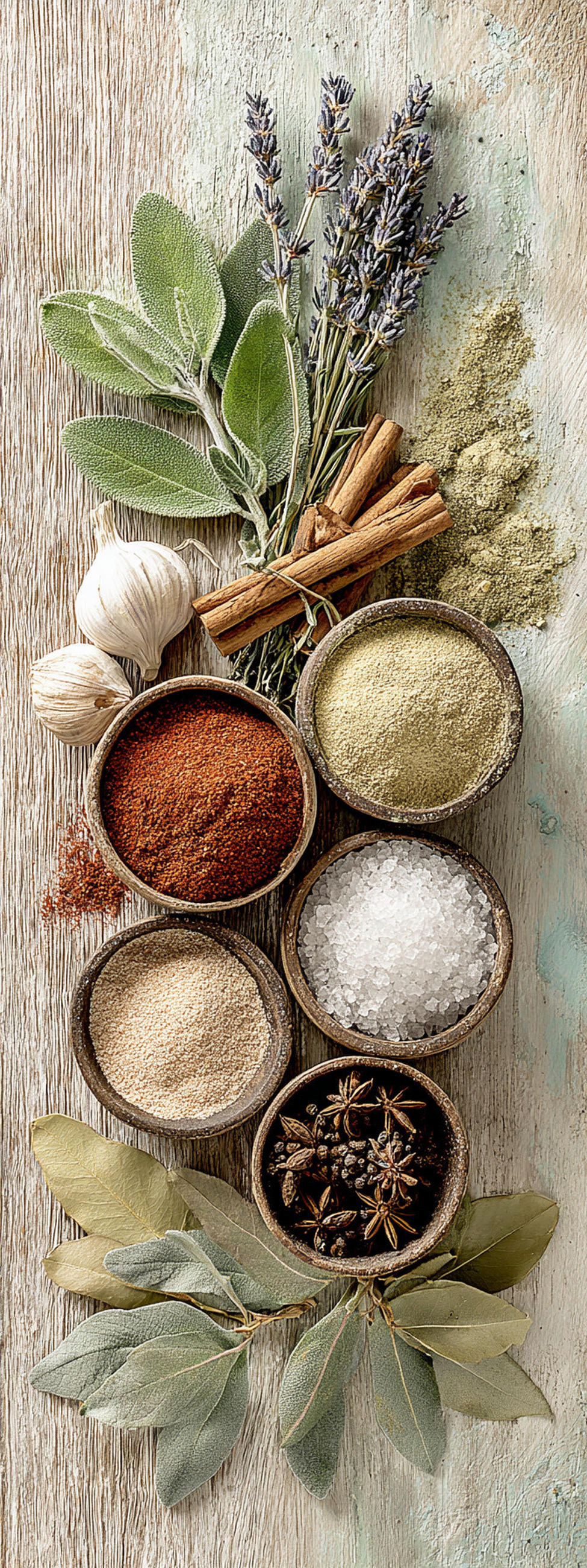 LEINWANDBILD Essen & Trinken, Gewürze 30/80 cm  - Multicolor, Basics, Holz/Papier (30/80cm) - Euroart