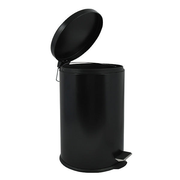TRETEIMER STEEL 20 L  - Schwarz, Basics, Kunststoff/Metall (29.2/43.7/29.2cm) - MSV-Spirella