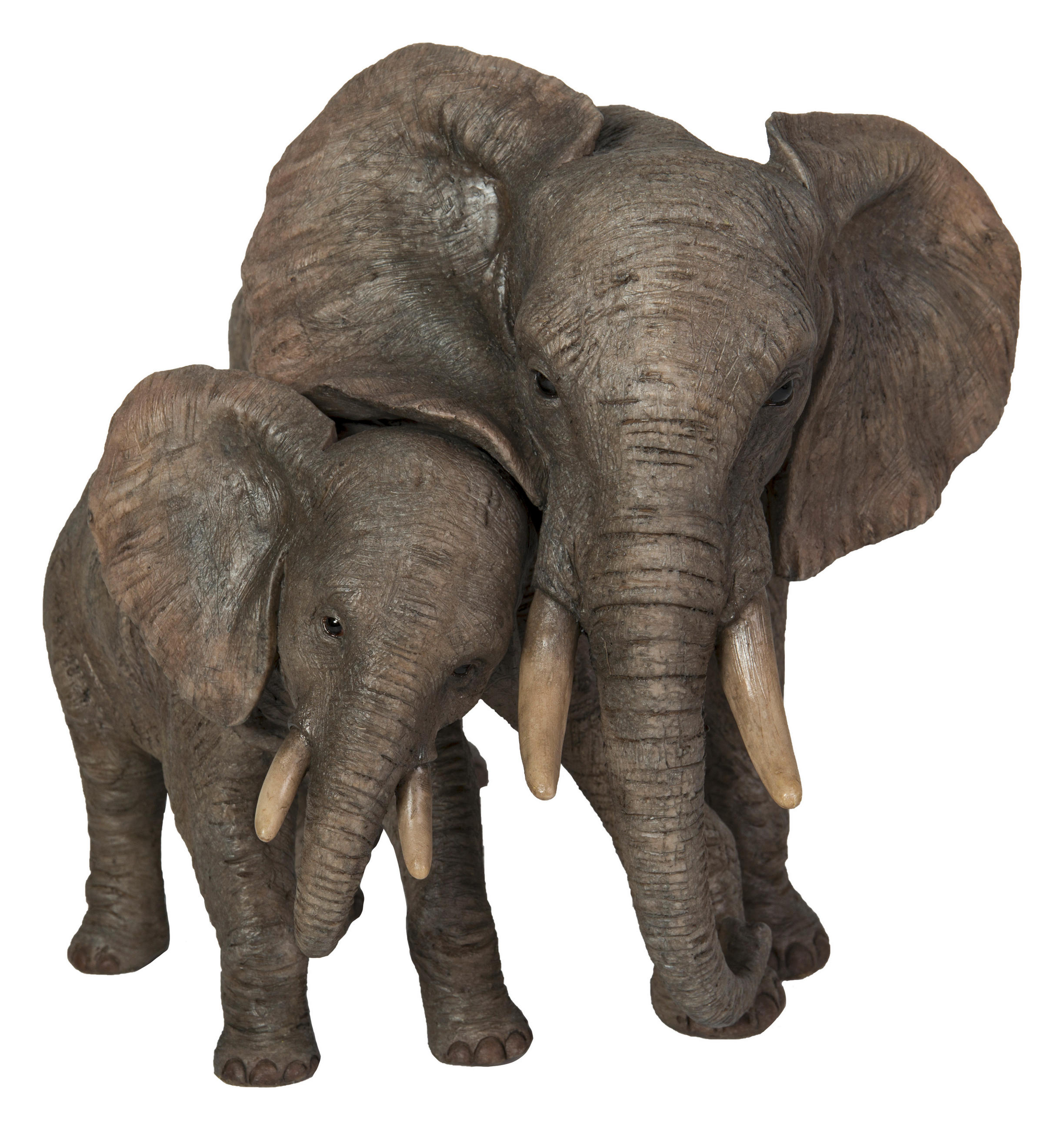 DEKOELEFANT - Graubraun, LIFESTYLE, Kunststoff (30,5/24/26cm) - Ambia Home