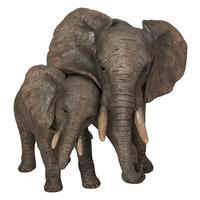 DEKOELEFANT - Graubraun, LIFESTYLE, Kunststoff (30,5/24/26cm) - Ambia Home