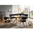 ECKBANK 180/170 cm  in Anthrazit, Wildeiche  - Wildeiche/Eichefarben, Design, Holz/Textil (180/170cm) - Venda