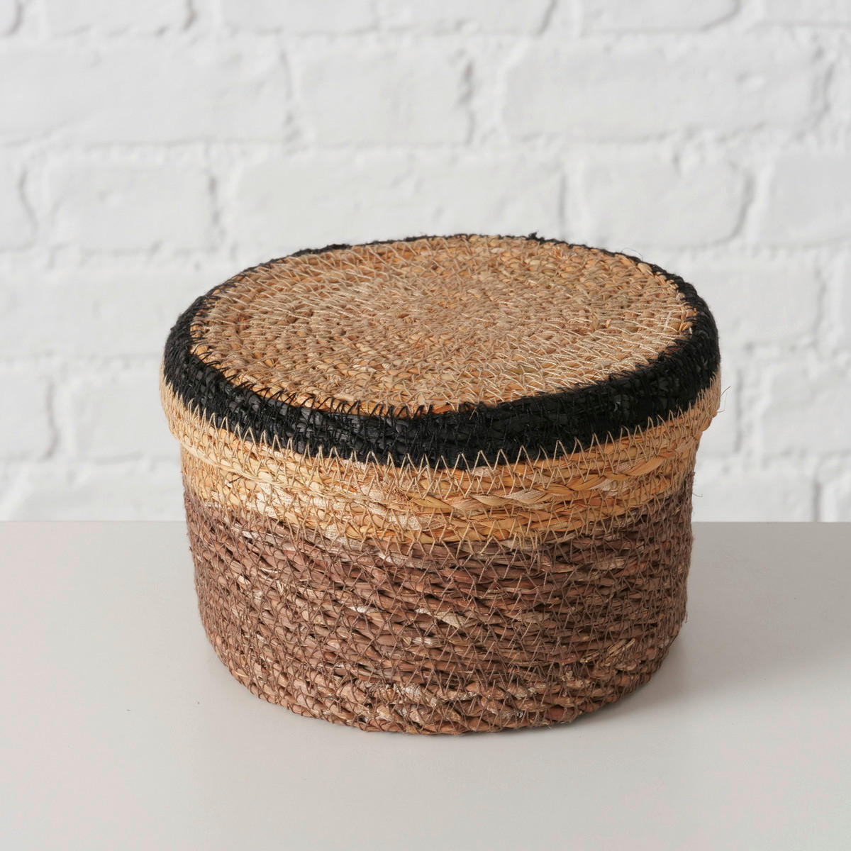 DEKOKORB - Schwarz/Braun, Basics, Naturmaterialien (16/10cm)