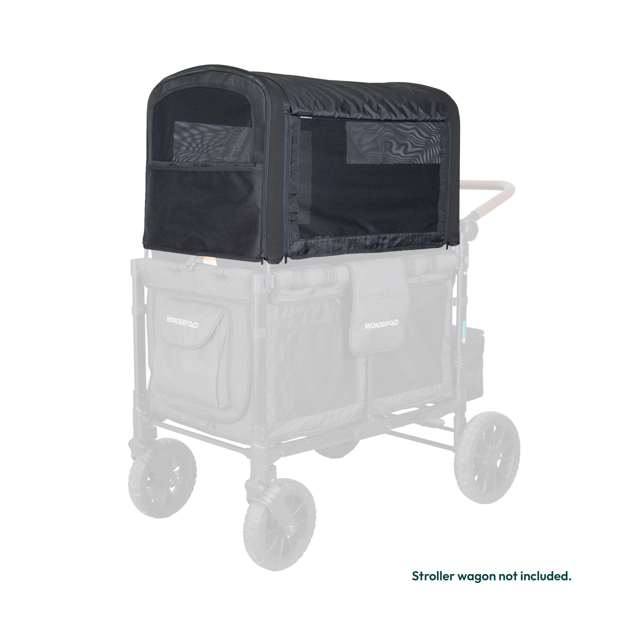 SONNENDACH W4 Elite Luxe Flex Canopy  - Schwarz, Basics, Textil (55.88/83.06/53.09cm) - WONDERFOLD