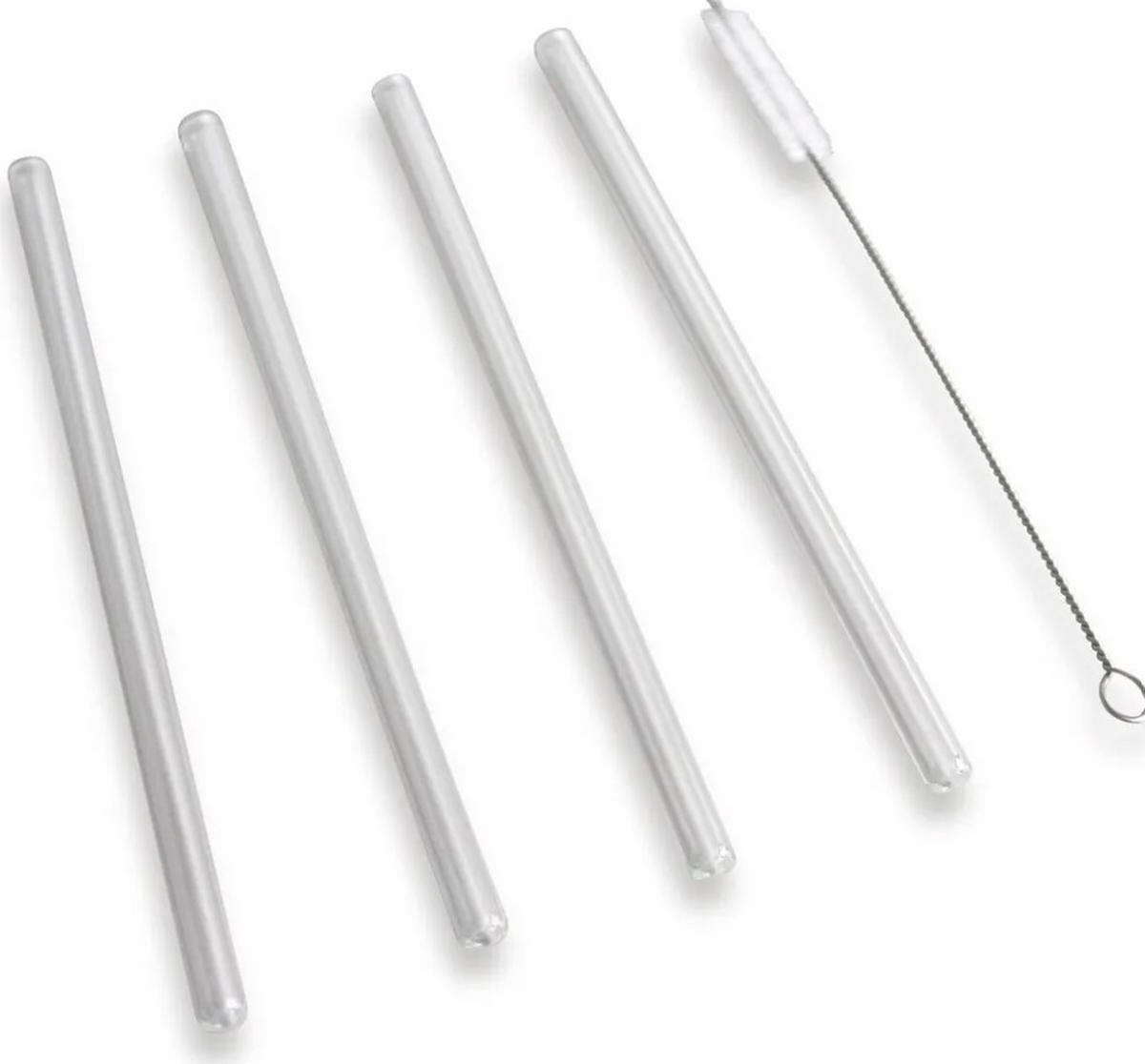 SUGRÖR - stålfärgad/transparent, Basics, metall/glas (0,7/20,2cm)