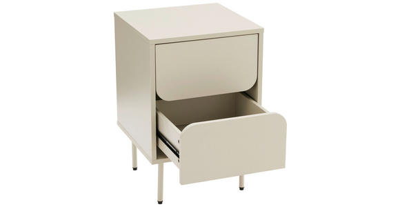 NACHTKÄSTCHEN 40/60/40 cm  in Seidengrau  - Seidengrau, Design, Holzwerkstoff/Metall (40/60/40cm) - Xora