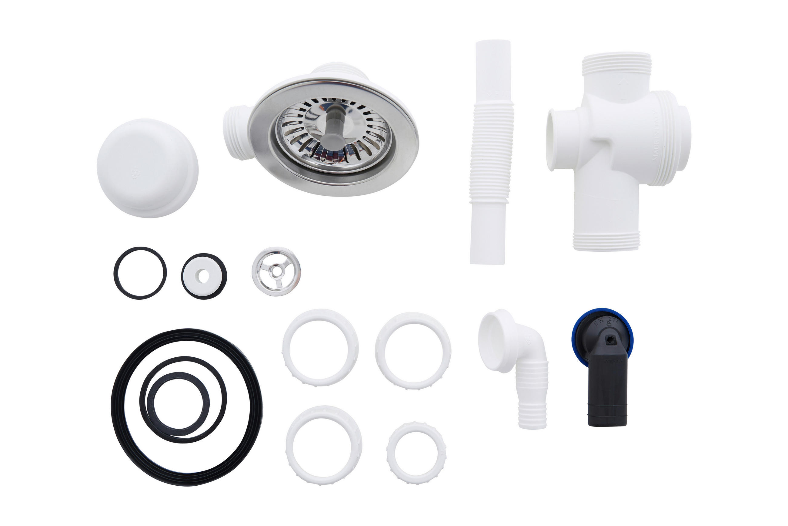 SPÜLE 1712OHIO50X44W  - Weiß, Trend, Glas/Kunststoff (50/19/44cm) - Respekta