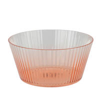 TÁLKA  - áttetsző/sárgabarack, Basics, műanyag (15/7,2cm) - Ambia Home