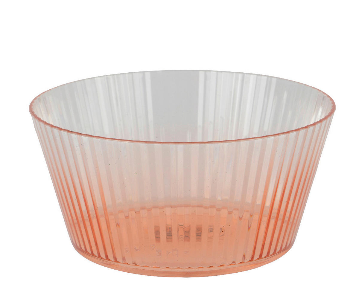 TÁLKA  - áttetsző/sárgabarack, Basics, műanyag (15/7,2cm) - Ambia Home