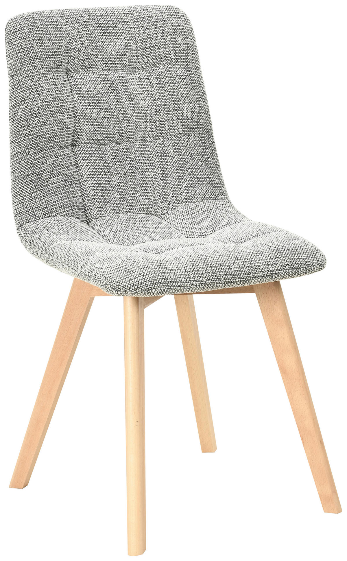 STUHL  Stoffauswahl Leinenoptik  - Naturfarben/Grau, Design, Holz/Textil (45/89/53cm) - Carryhome