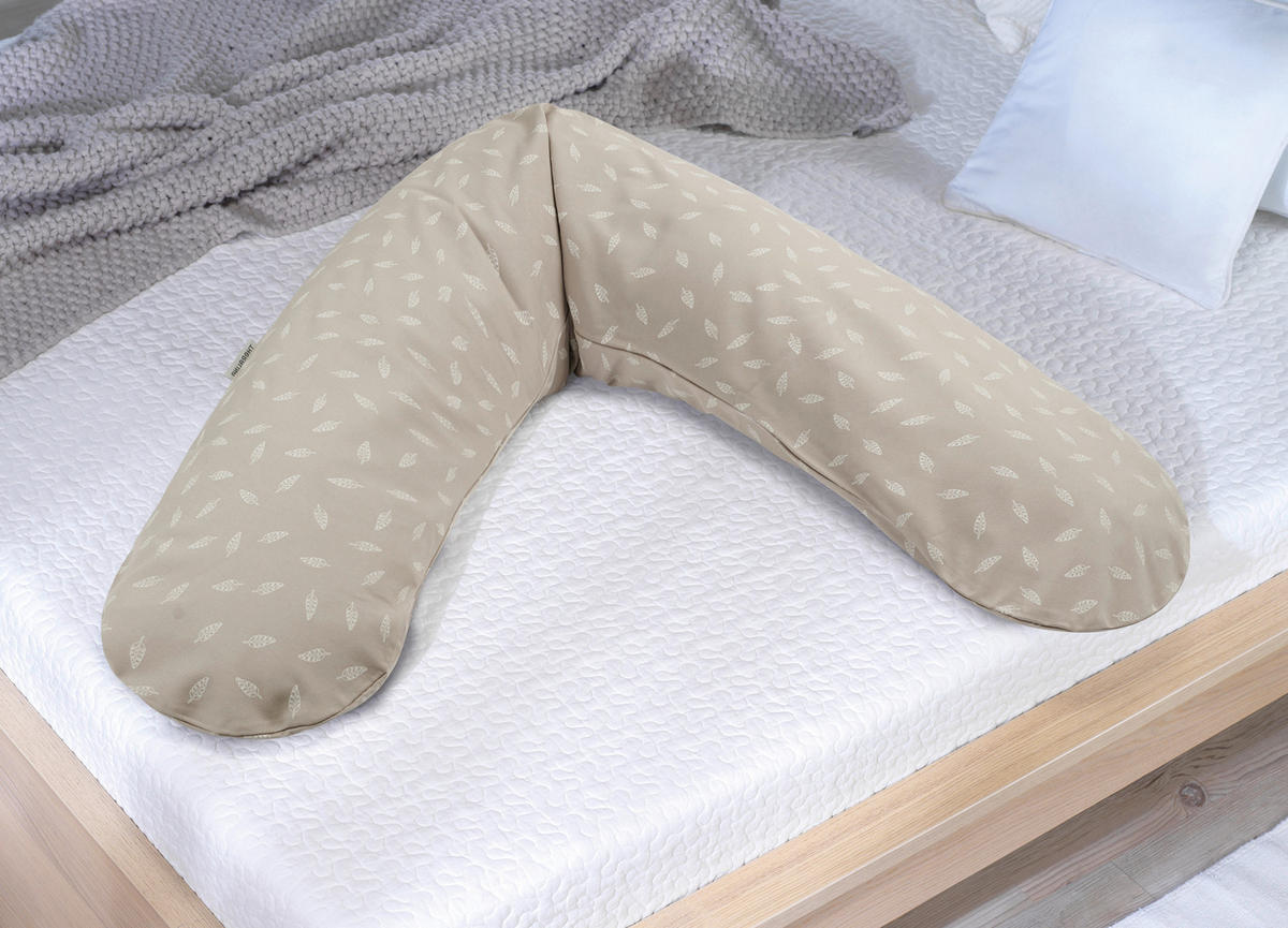 STILLKISSEN 190 cm Das Original Theraline   - Taupe, Basics, Textil (190cm) - Theraline