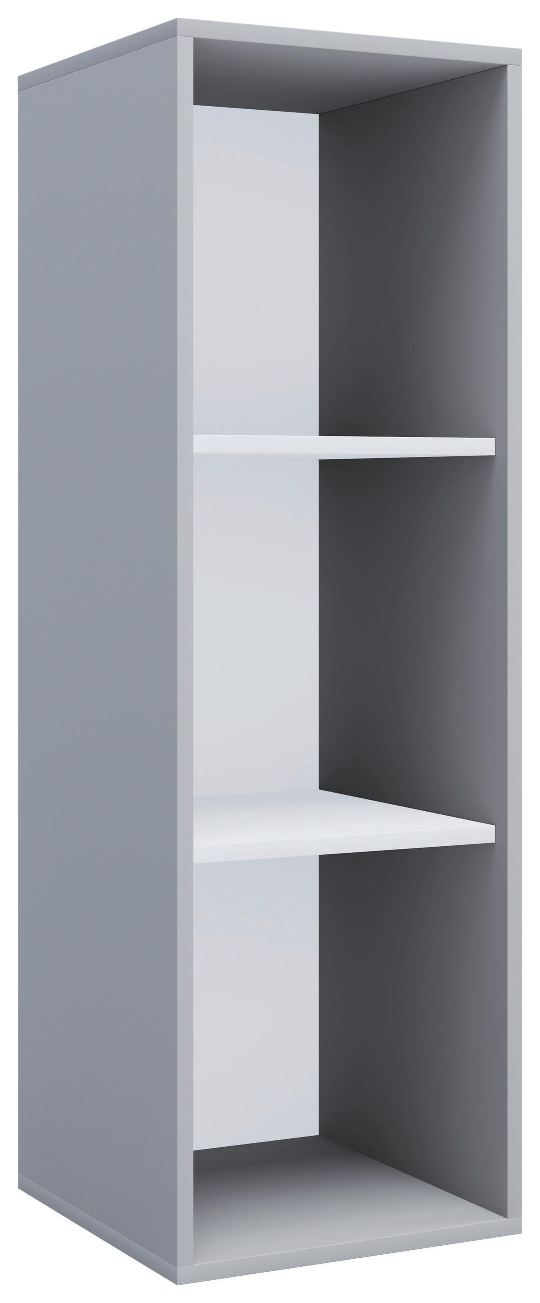 AKTENREGAL Grau  - Weiß/Grau, MODERN, Holzwerkstoff (35/110/37cm) - MID.YOU