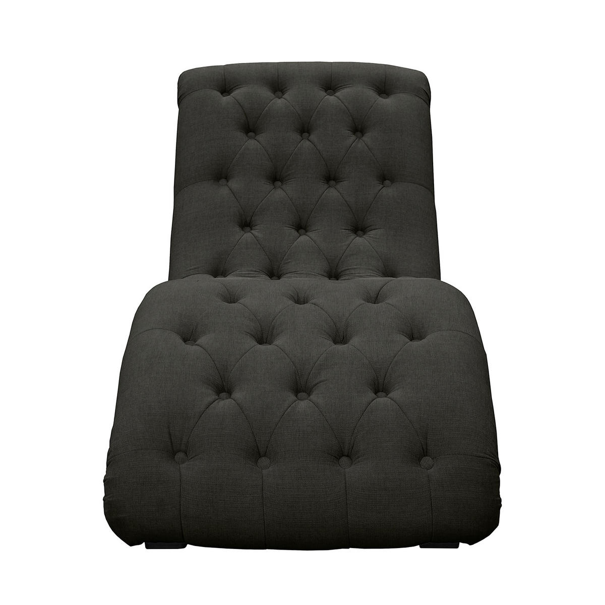 RELAXLIEGE Mikrofaser Anthrazit  - Anthrazit/Schwarz, Design, Kunststoff/Textil (67/90/159cm) - P & B