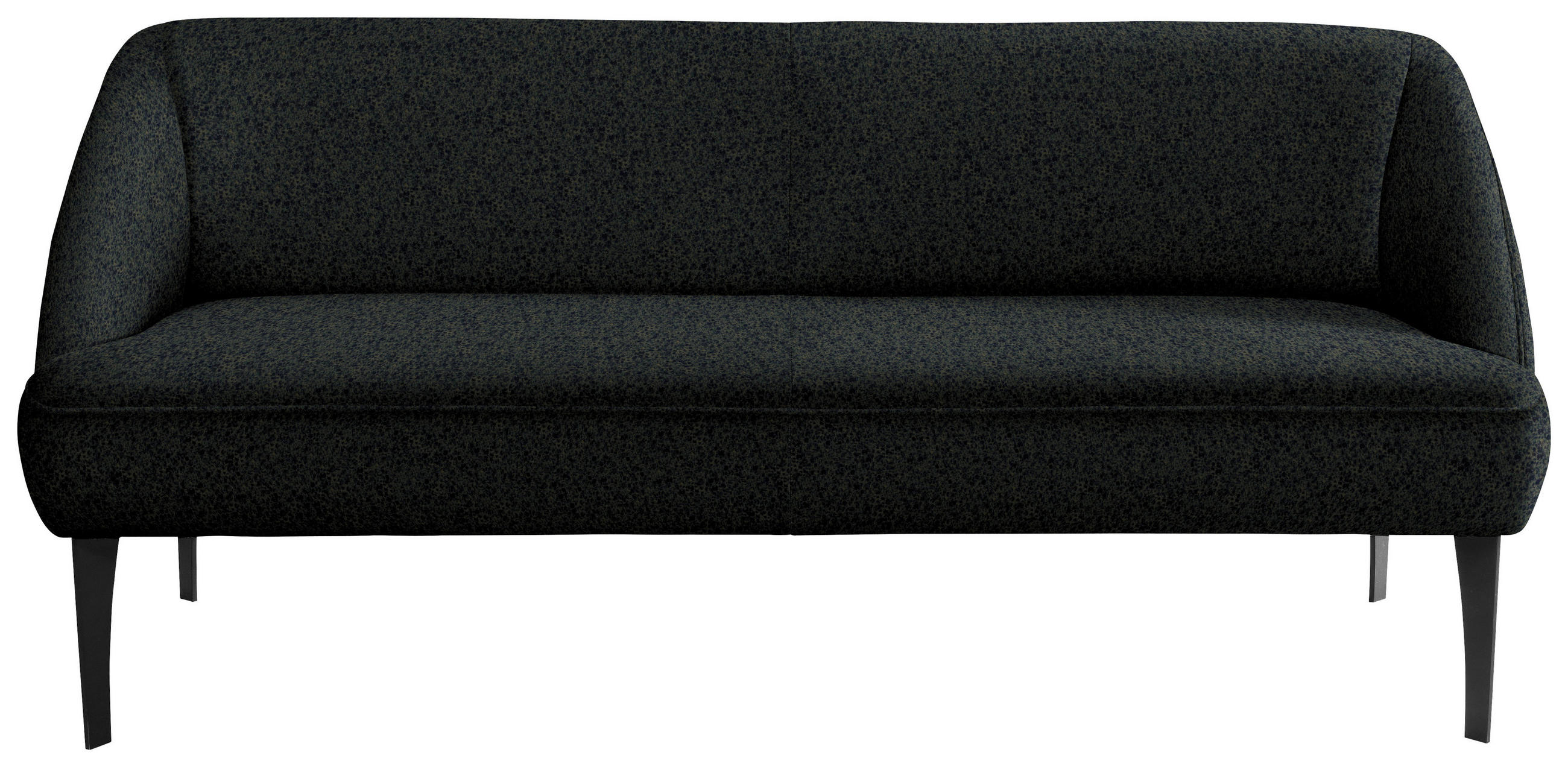 SITZBANK 217/85/72 cm Velours Dunkelgrün Metall  - Dunkelgrün/Schwarz, KONVENTIONELL, Textil/Metall (217/85/72cm) - Moderano