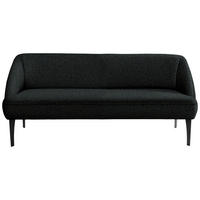 SITZBANK 237/85/72 cm Velours Dunkelgrün Metall  - Dunkelgrün/Schwarz, KONVENTIONELL, Textil/Metall (237/85/72cm) - Moderano