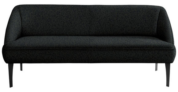 SITZBANK in Textil Dunkelgrün  - Dunkelgrün/Schwarz, KONVENTIONELL, Textil/Metall (237/85/72cm) - Moderano