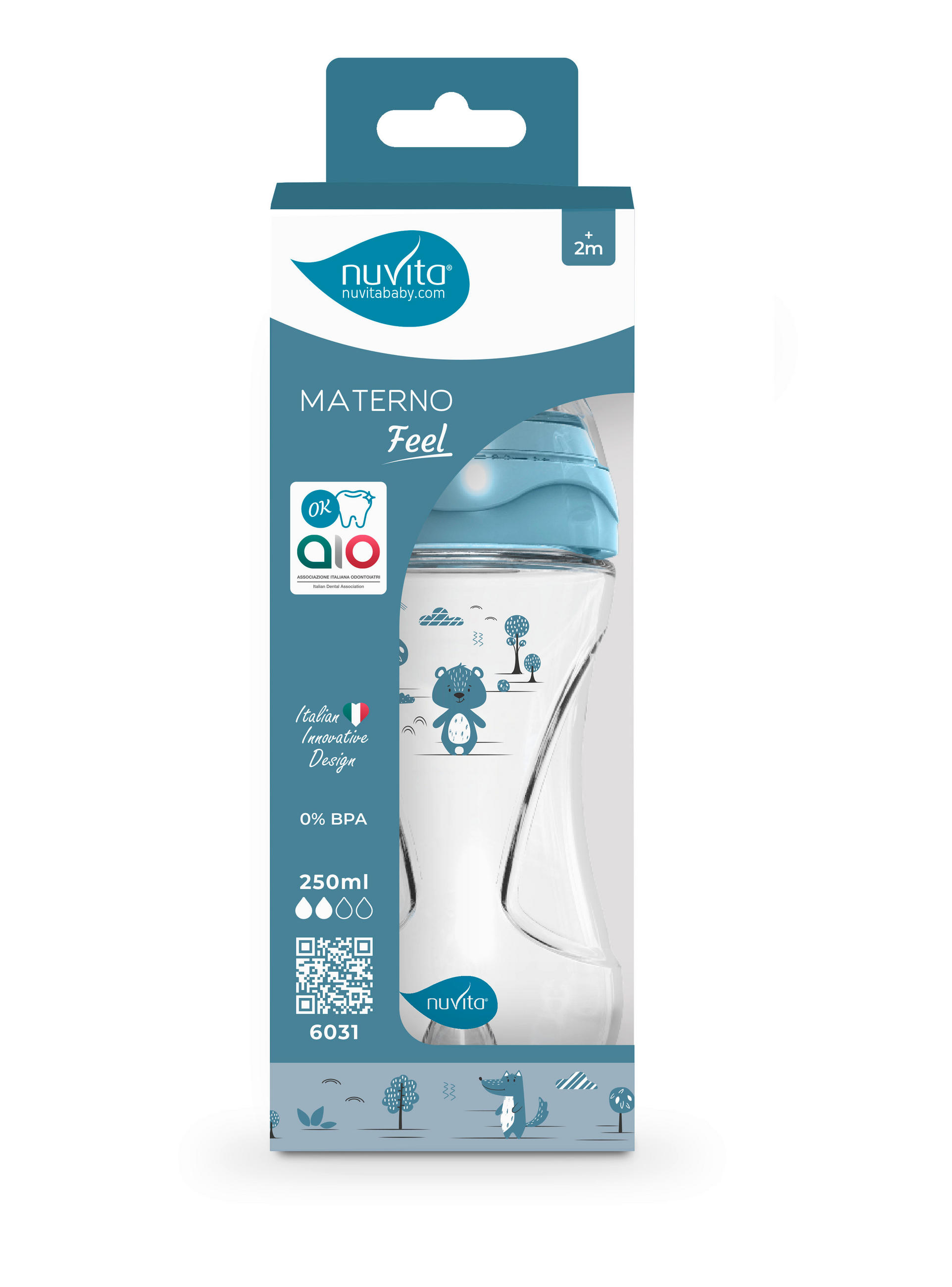 BABYFLASCHE 250 ml  - Blau, Basics, Kunststoff (7/13/7cm)