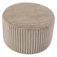 HOCKER in Textil Creme  - Creme, Design, Textil (59/36/59cm) - Xora