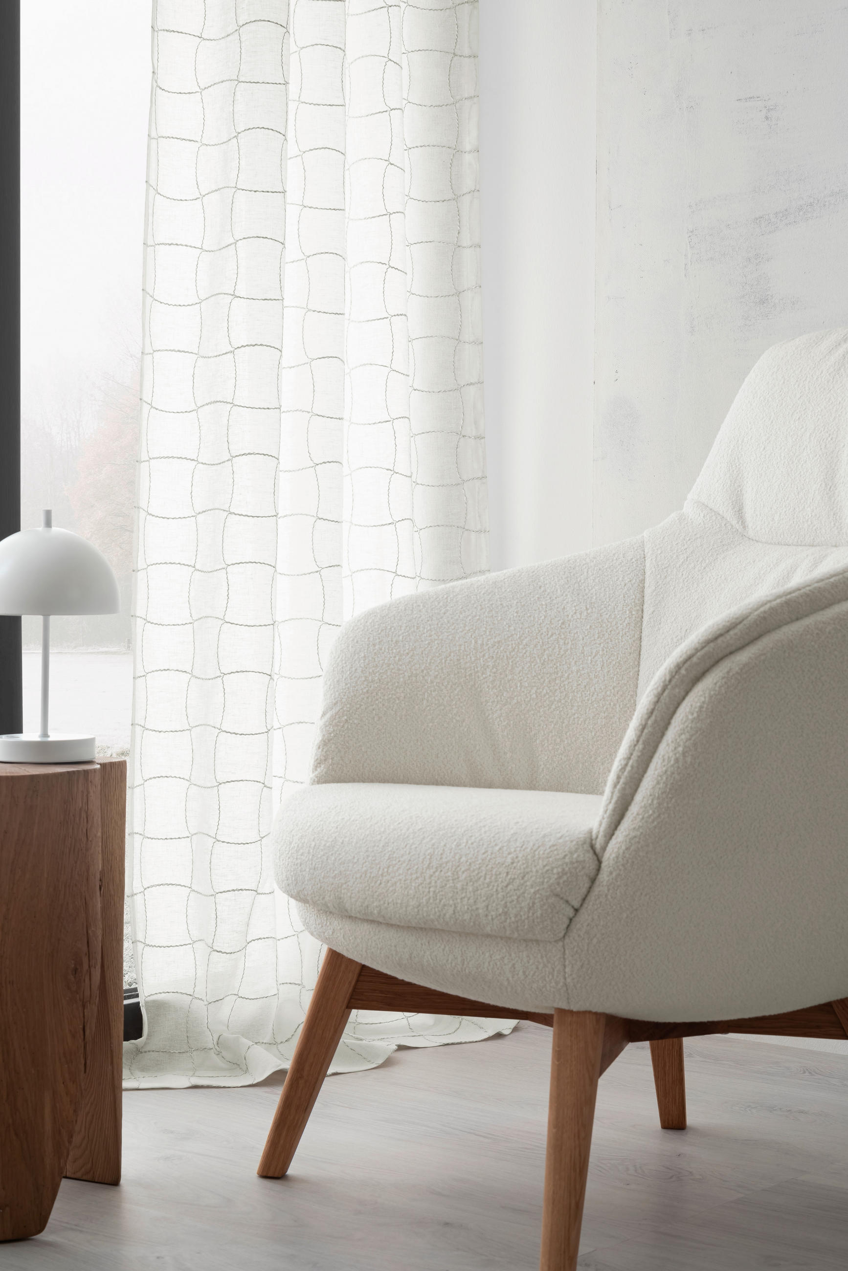 FERTIGVORHANG  halbtransparent  125/250 cm   - Creme, Basics, Textil (125/250cm) - Schöner Wohnen