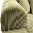 ECKSOFA Hellgrün Cord Zierkissen, Rücken echt  - Schwarz/Hellgrün, KONVENTIONELL, Kunststoff/Textil (162/313cm) - Carryhome