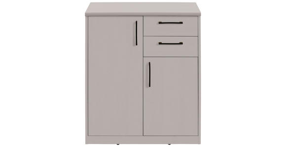 KOMMODE  in 72/84/36 cm  - Kaschmir/Schwarz, Basics, Holzwerkstoff/Kunststoff (72/84/36cm) - Xora