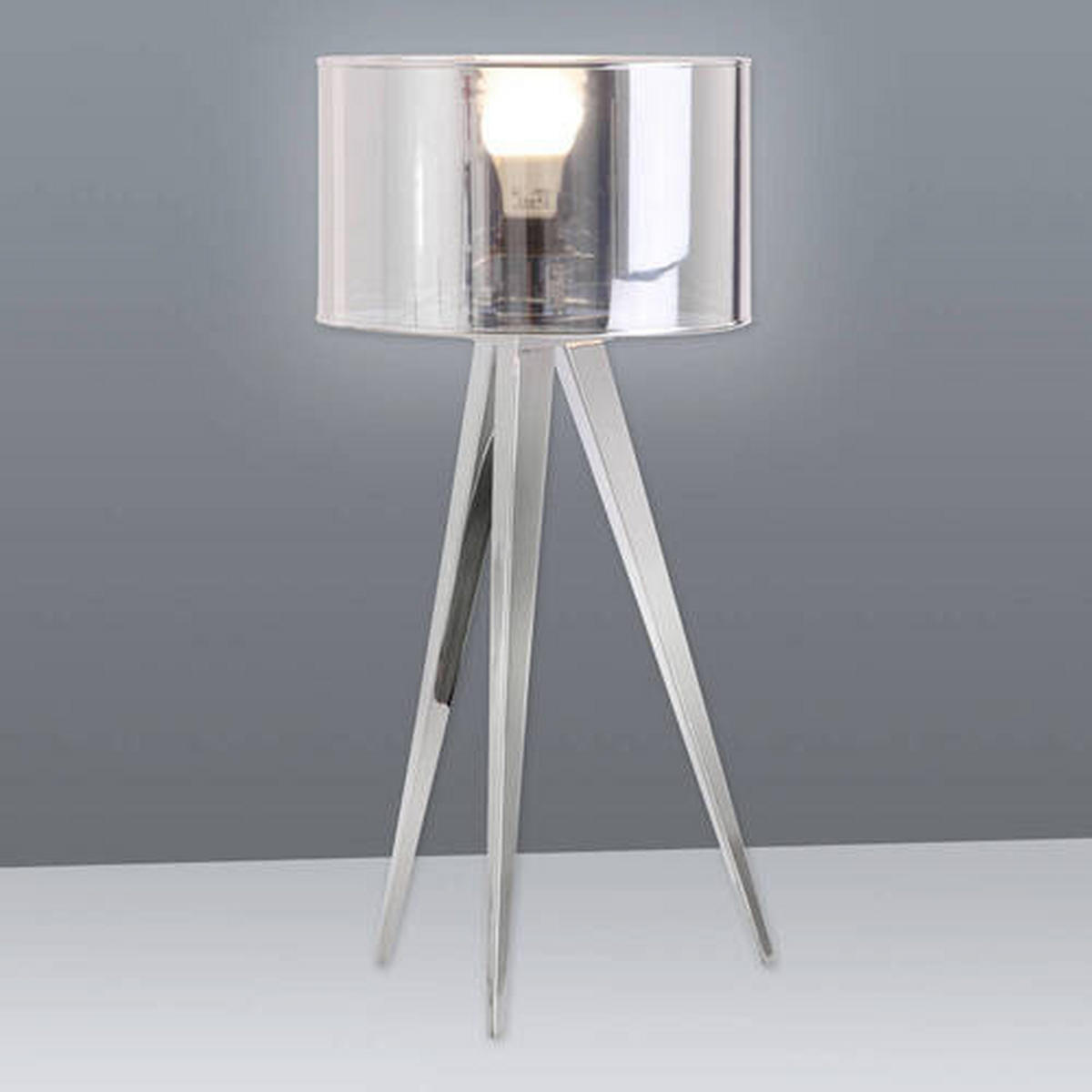 TISCHLEUCHTE 28/61,5 cm   - Chromfarben, Basics, Kunststoff/Metall (28/61,5cm) - Näve