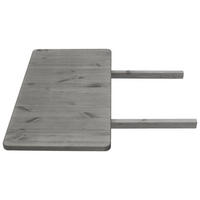 ANSTECKPLATTE Kiefer massiv Grau  - Grau, ROMANTIK / LANDHAUS, Holz (50/90/3cm) - Boxxx