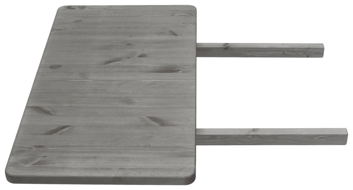 ANSTECKPLATTE Kiefer massiv Grau  - Grau, ROMANTIK / LANDHAUS, Holz (50/90/3cm) - Boxxx