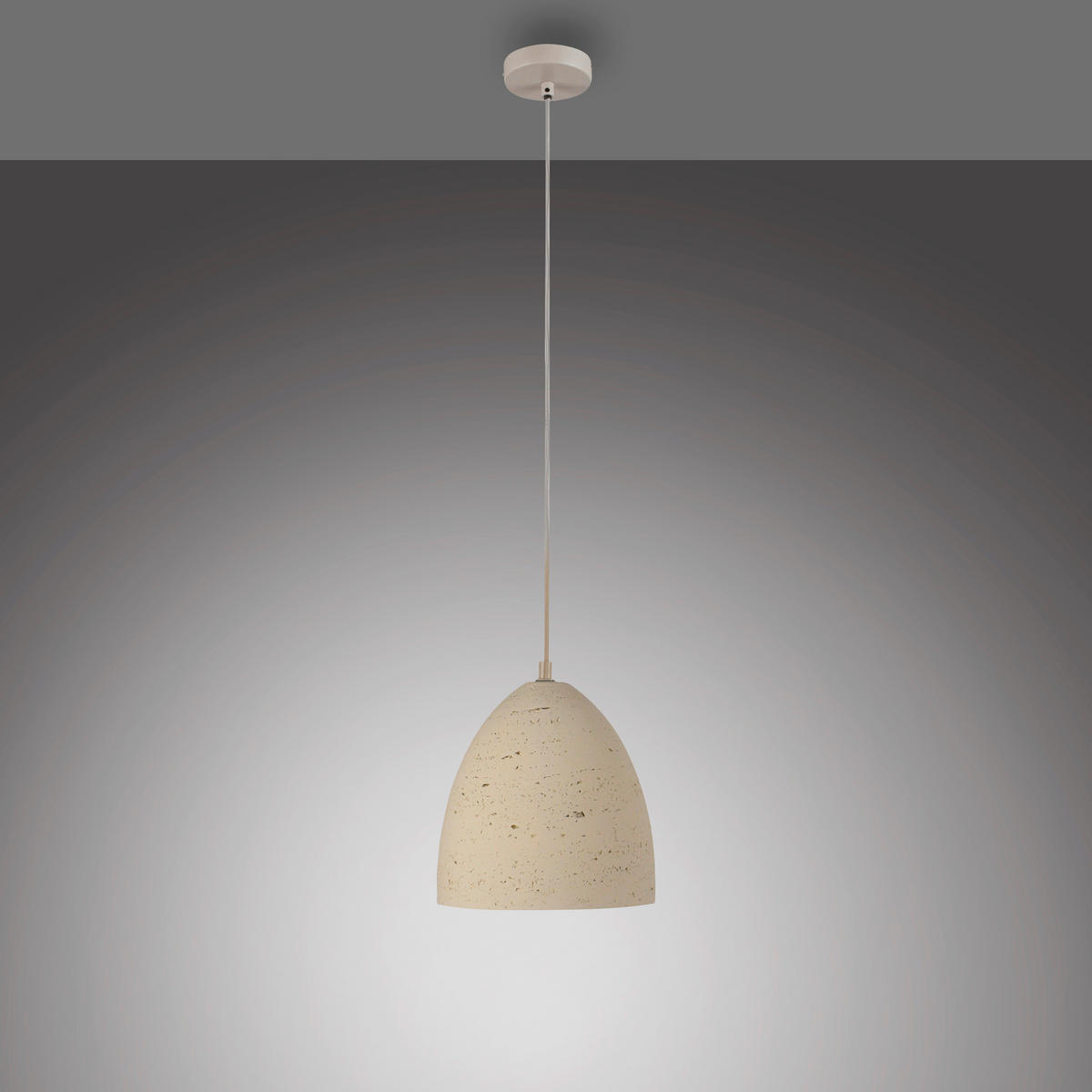 LED-PENDELLEUCHTE 21/21/120 cm  - Creme, KONVENTIONELL, Kunststoff/Metall (21/21/120cm) - Schöner Wohnen