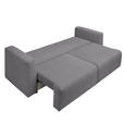 SCHLAFSOFA Cord Grau  - Schwarz/Grau, Design, Kunststoff/Textil (250/92/105cm) - Carryhome