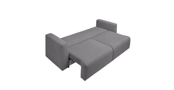 SCHLAFSOFA Cord Grau  - Schwarz/Grau, Design, Kunststoff/Textil (250/92/105cm) - Carryhome