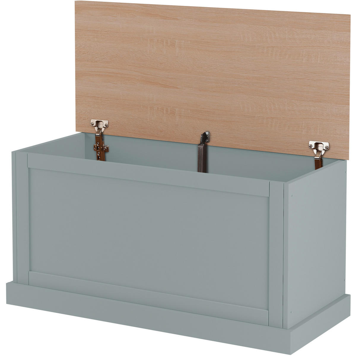 TRUHE in 80/45/40 cm  - Eichefarben/Grau, Design, Holzwerkstoff (80/45/40cm) - MID.YOU