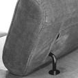 ECKSOFA Grau Flachgewebe Schlaffunktion, Armteilverstellung, Kopfteilverstellung, Sitztiefenverstellung  - Schwarz/Grau, MODERN, Textil/Metall (258/210cm) - Landscape