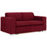 SCHLAFSOFA in Textil Rot - Silberfarben/Rot, KONVENTIONELL, Kunststoff/Textil (190/83/98cm) - Carryhome SCHLAFSOFA in Textil Rot - Silberfarben/Rot, KONVENTIONELL, Kunststoff/Textil (190/83/98cm) - Carryhome