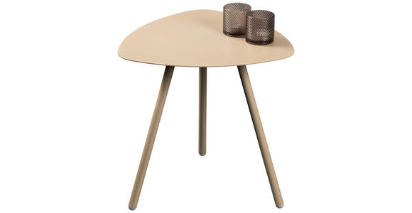 BEISTELLTISCH Creme  - Creme, Design, Metall (50/50/50cm) - Xora