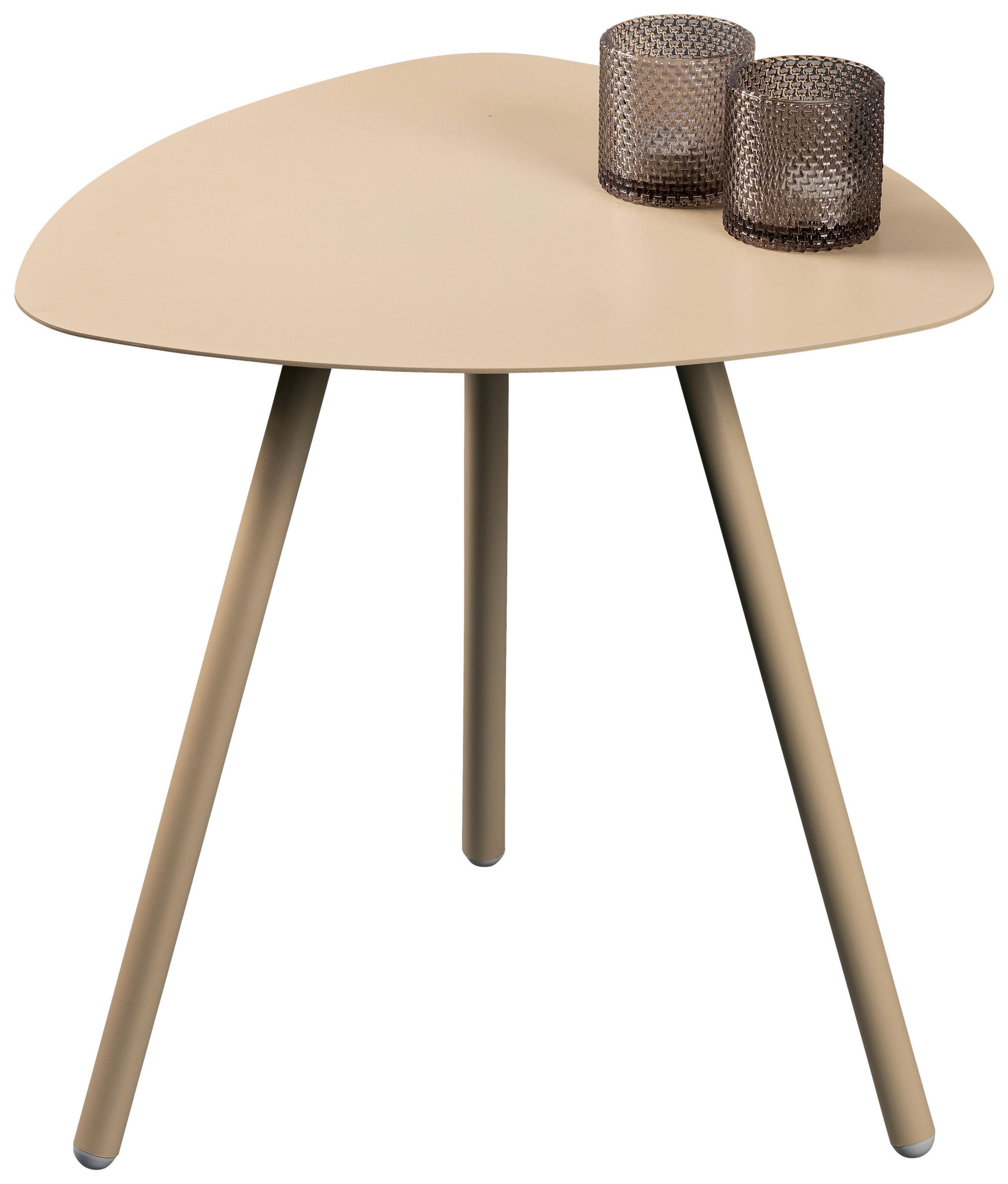 BEISTELLTISCH 50/50/50 cm Creme  - Creme, Design, Metall (50/50/50cm) - Xora