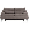 BOXSPRINGSOFA in Webstoff Braun  - Schwarz/Braun, Design, Textil/Metall (202/93/100cm) - Novel