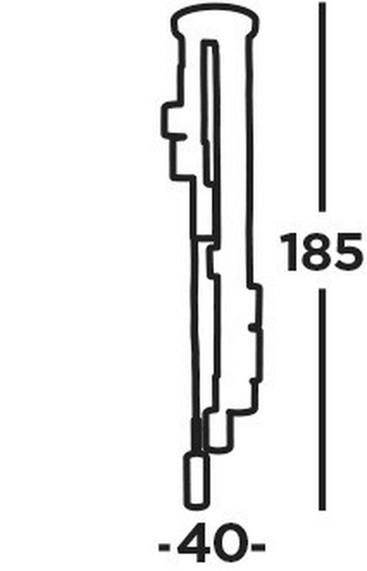 HÄNGLAMPA Linen 40/40/185 cm  - kromfärg, Design, metall/glas (40/40/185cm)