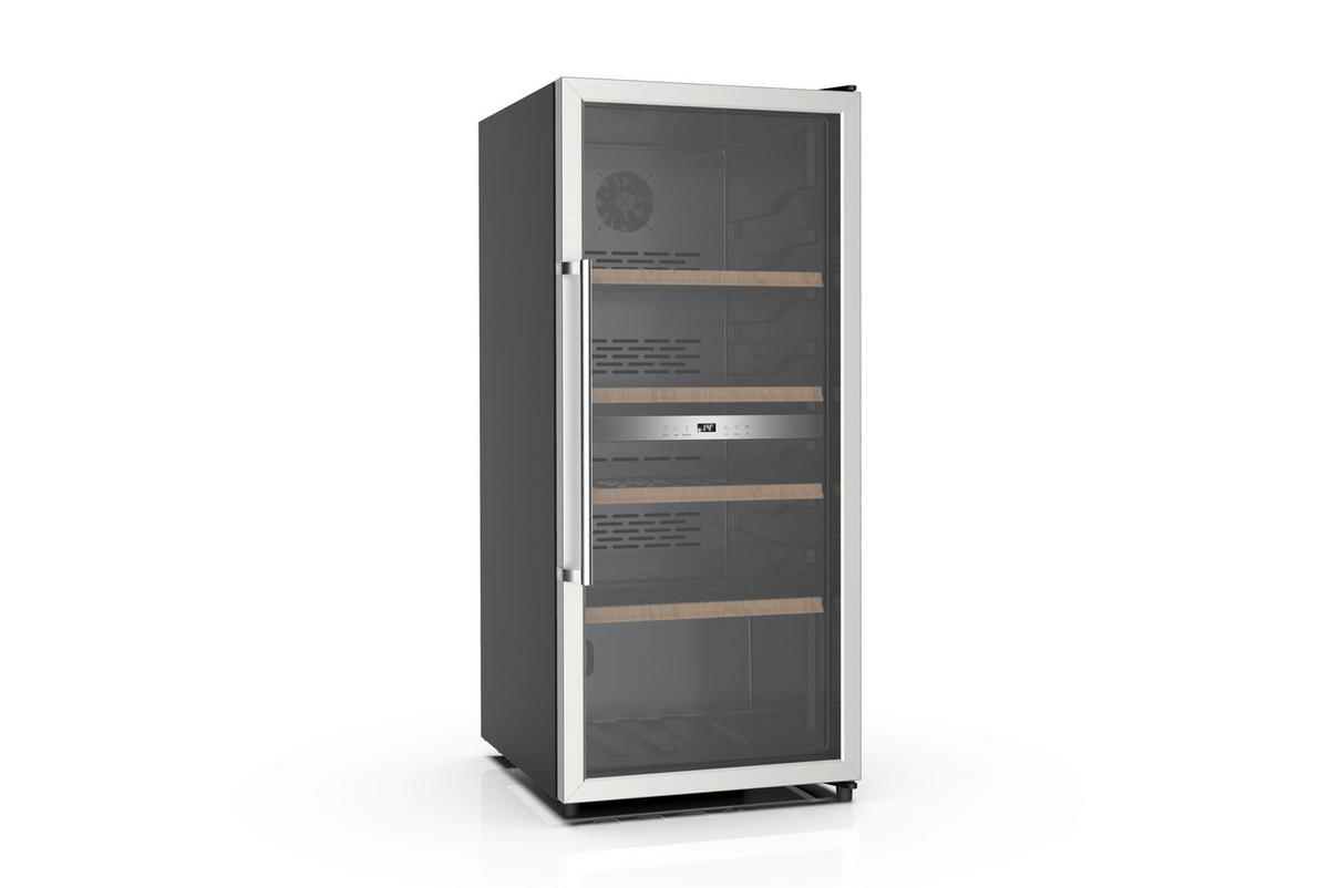 WEINKLIMASCHRANK WS 2000  - Schwarz, Basics, Metall (54,5/124,5/60cm) - Nabo