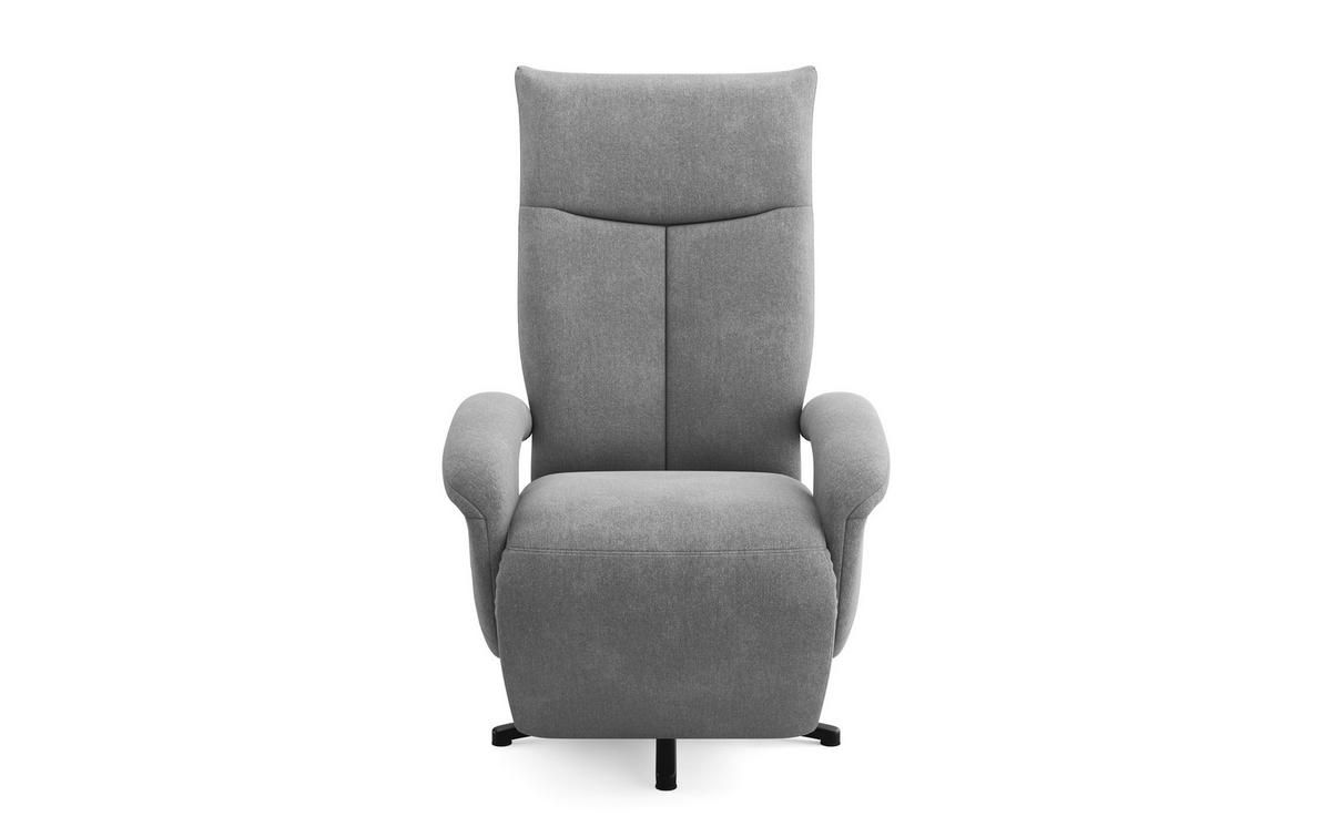 SESSEL in Flachgewebe Grau  - Schwarz/Grau, Konventionell, Textil/Metall (74/112/82cm) - Sit & More