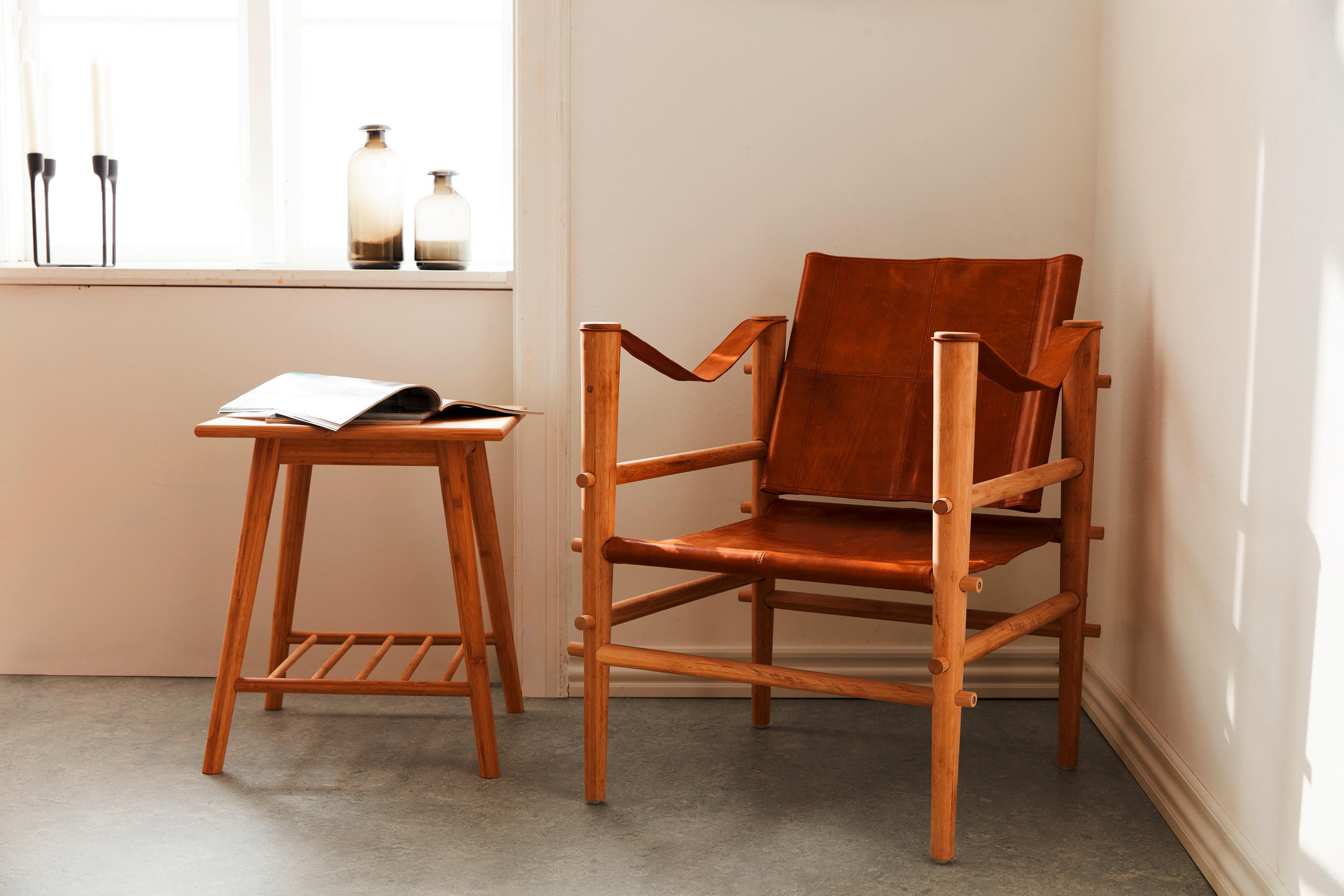 SESSEL in Echtleder Braun  - Braun/Naturfarben, ROMANTIK / LANDHAUS, Leder/Holz (59/79/61cm) - MID.YOU