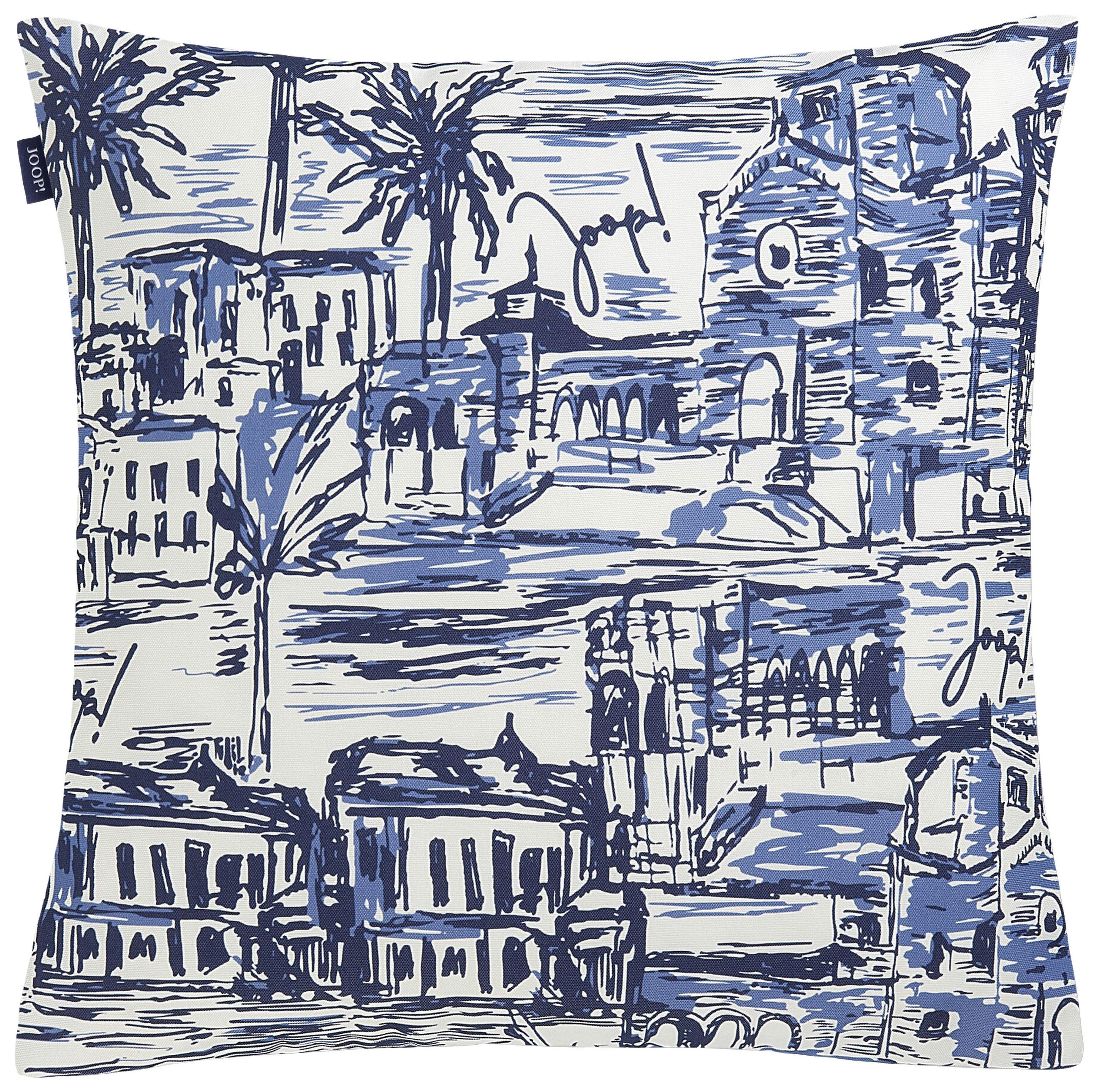 OUTDOOR-KISSEN  - Blau, Design, Textil (40/40cm) - Joop!