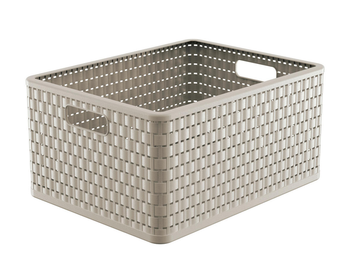 KOŠARA   43/33/21,5 cm      - bež, Basics, plastika (43/33/21,5cm) - Rotho