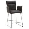 TRESENSESSEL in Anthrazit, Edelstahlfarben  - Edelstahlfarben/Anthrazit, Design, Textil/Metall (56/98/62cm) - Valnatura