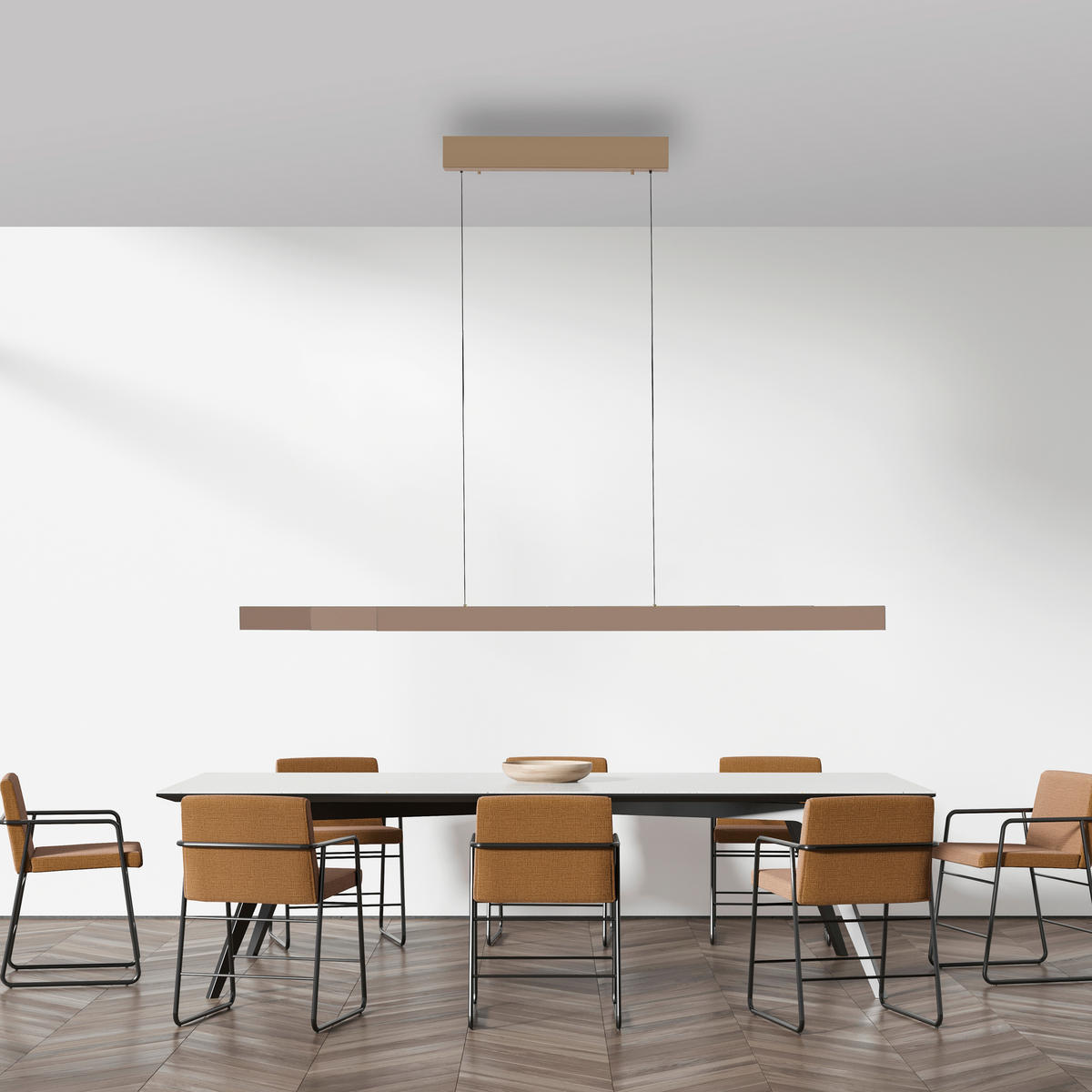 LED-HÄNGELEUCHTE 179/5,8/180 cm    - Bronzefarben, Design, Metall (179/5,8/180cm) - Paul Neuhaus