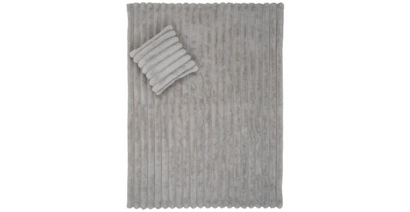 FELLDECKE 150/200 cm - Silberfarben, Textil (150/200cm) - Novel