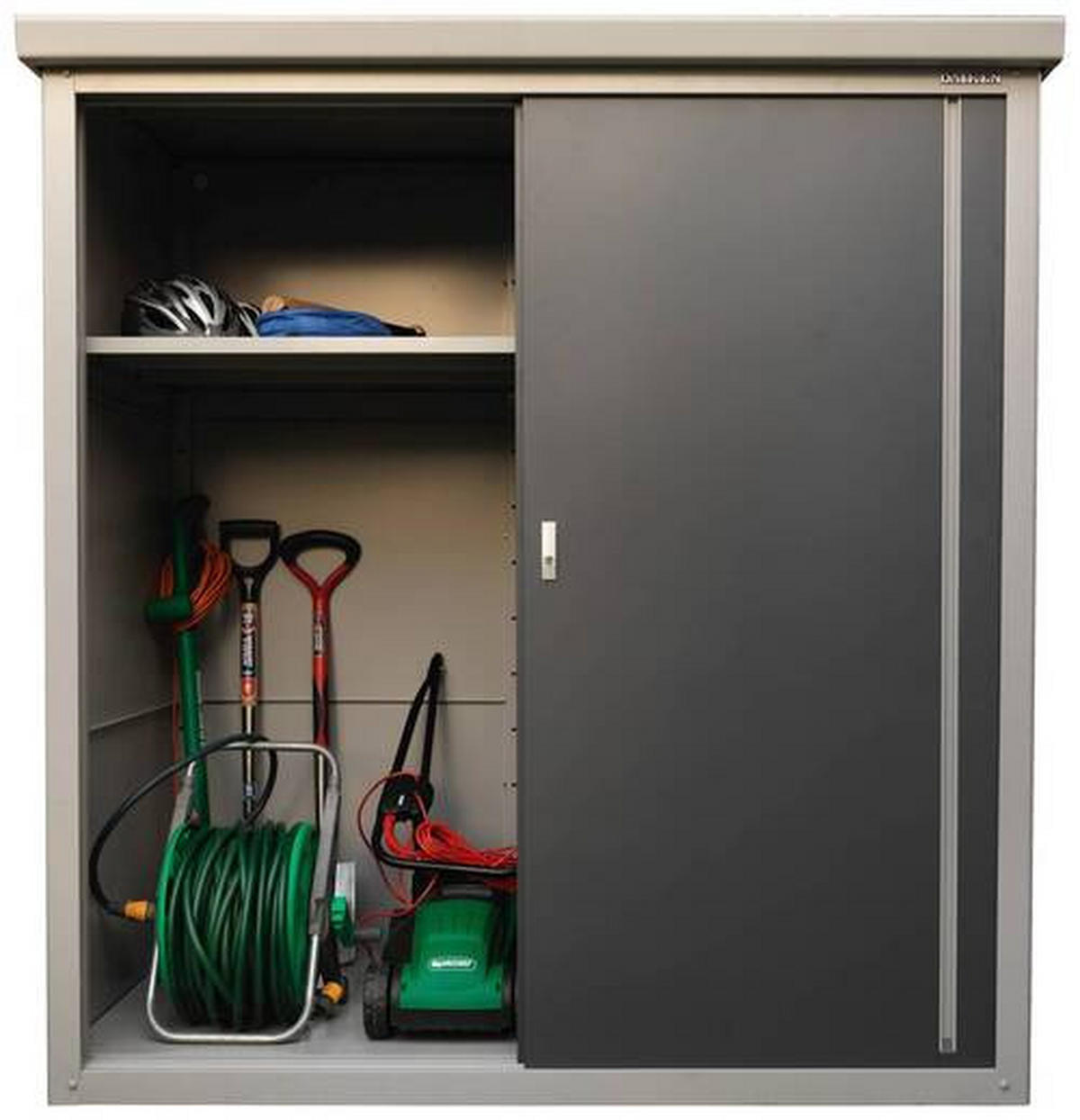 GERÄTESCHRANK 90/187/172 cm  - Anthrazit/Grau, Basics, Metall (90/187/172cm)